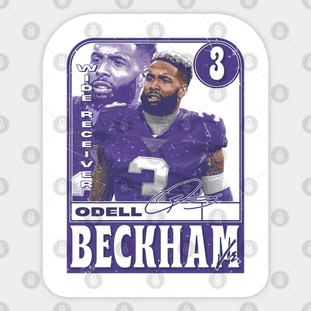 Odell Beckham Jr. Baltimore Card Sticker by ClarityMacaws